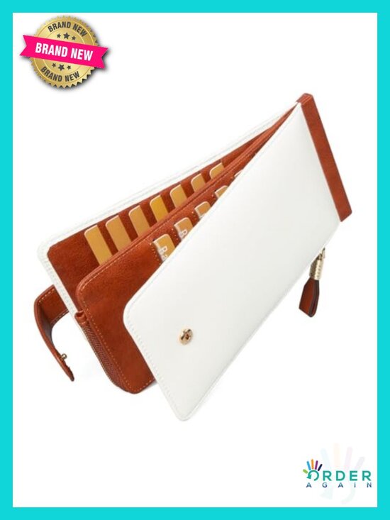 Handbags - Large Bifold RFID Wallet for Women with 25 Card Slots